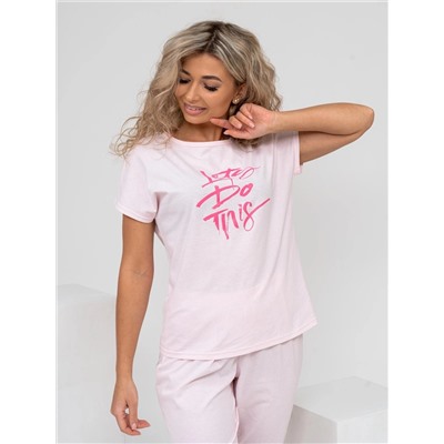 Пижама женская Текс-Плюс, цвет розовый