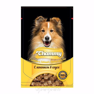 Корм консервированный для собак "Chammy" с ягненком в соусе, 85г АГ