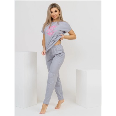 Пижама женская Текс-Плюс, цвет серый