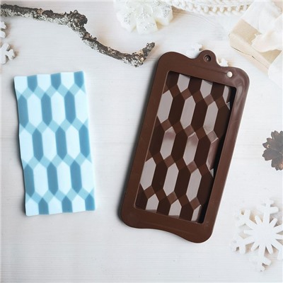 Форма силиконовая для шоколада «Плитка млечный путь»