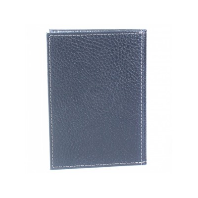 Обложка для авто+паспорт Premier-О-77 (4 внут карм)  натуральная кожа синий тем флотер (351)  213336