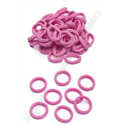 Резинки бесшовные для волос "Premium" 3 см (80 шт) SF-7340, розовый №8263