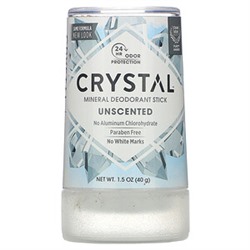 Crystal Body Deodorant, минеральный дезодорант-карандаш, без запаха, 40 г (1,5 унции)