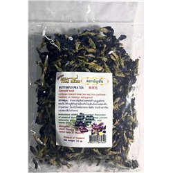 BUTTERFLY PEA Tea, Royal Thai Herb (Натуральный тайский синий чай МОТЫЛЬКОВЫЙ ГОРОШЕК или КЛИТОРИЯ), 50 г.