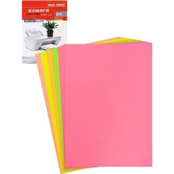 Бумага  А4  50л 75гр. neon mix (5цветов) Б-0606 Проф-Пресс