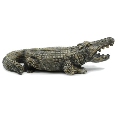 Скульптура из кальцита "Крокодил" 330*115*95мм