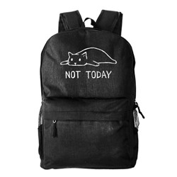 Рюкзак текстильный, молодежный "Not Today"
