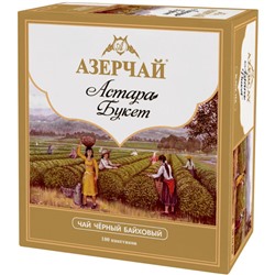Чай Азерчай Астара Букет чёрный, 100 пакетиков по 1.6 г