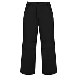 Теплые штаны для девочки черный,рост 128-158 75854-ДЗ17