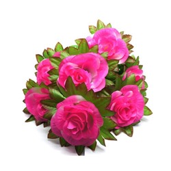 Букет Роза искусственная 7гол. 59см розовая  0135-45
