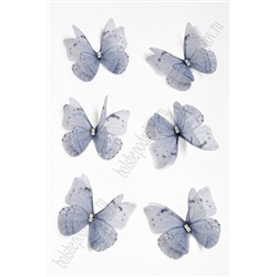 Бабочки шифоновые средние 4,5 см (10 шт) SF-4483, №37