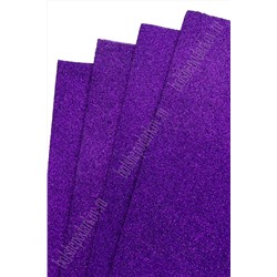 Фоамиран глиттерный 2 мм, 40*60 см Premium (10 листов) SF-3010, темно-фиолетовый №006
