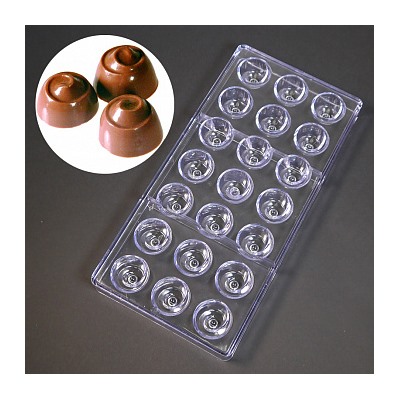 Форма для шоколада (поликарбонат) RICCIOLO, Bake ware, 21 ячейка