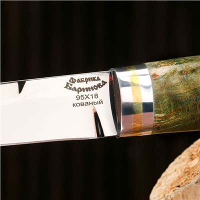 Нож охотничий "Барракуда" сталь - 95х18, рукоять - стабилизированная корельская береза