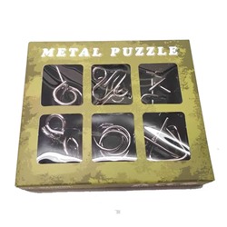 Набор головоломок 6 шт. Metall puzzle 14,2х12,3х2,8см металл 397006 SH 397006
