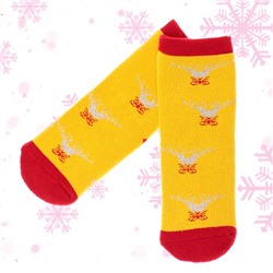 МАХРОВЫЕ праздничные носки "Новогодние мотивы"