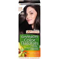 Краска д/волос COLOR NATURALS  3.12  Ледяной темный шатен Garnier