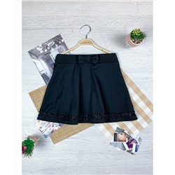 Чёрная школьная юбка для девочки 60021-ДШ18