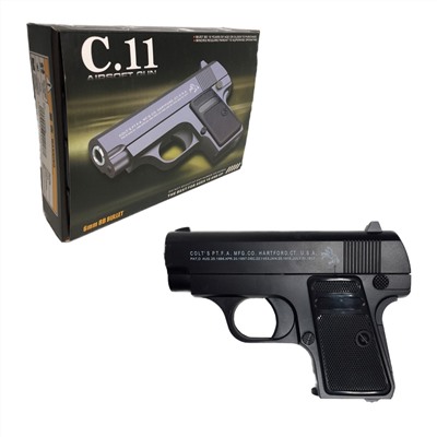 Airsoft Gun. Пистолет металл. C11 в кор. (фикс.цена) арт.ПК00268