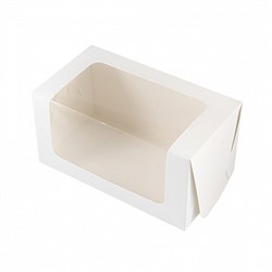 Коробка Белая с окном 20*11*10 см