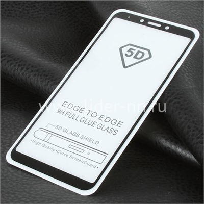 Защитное стекло на экран для Samsung Galaxy A6s 5-10D (без упаковки) черное