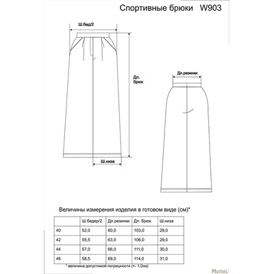 Спортивные брюки W903-83