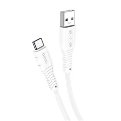 USB кабель для USB Type-C 1.0м HOCO X67 силиконовый (белый) 5.0A