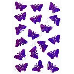 Пайетки "Бабочки" 34*22 мм*50 гр (SF-3071), фиолетовый