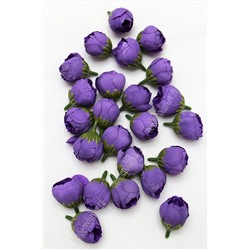 Головки цветов "Пион" 2,5 см (50 шт) SF-045, темно-фиолетовый №13