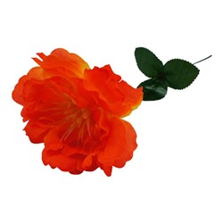 Цветок искусственный Пион 40см оранжевый+желтый YL-18-1 (выпис.по 12шт)