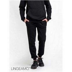 Мужские брюки из футера LINGEAMO черные Кб-33 (7)