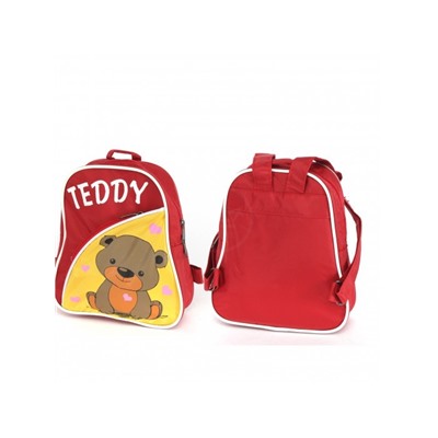 Рюкзак детский Silver Top-1040 Кроха прост спинка/Teddy,  красный/желтый,  медведь 187550