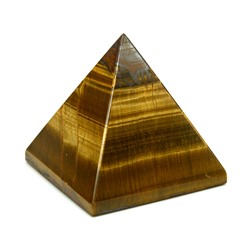 Пирамидка из тигрового глаза 71*71*69мм, 358г.