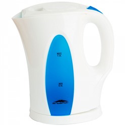 Чайник электрический 2200 Вт, 1 л ЭЛЬБРУС-3 белый с синим