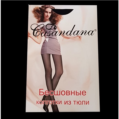 Бесшовные капроновые колготки сеточка Casandana, SHOW CLASSIC, размер 42-46,  арт.124.013