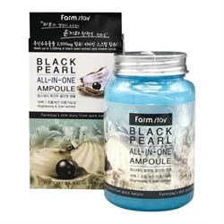 Ампульная сыворотка для лица Farmstay All In One Black Pearl Ampoule 250ml с экстрактом черного жемчуга