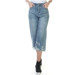 7306 Бриджи джинсовые женские (80% хлопок, 20% полиэстер) размер W26 - 44 российский