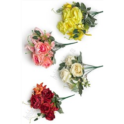 Букет цветов 49 см "Розы и лилии" R-004
