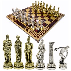 Шахматы с металлическими фигурами "Дискобол" 450*450мм.