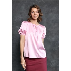 Блузка шёлковая розовая