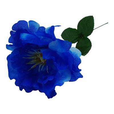 Цветок искусственный Пион 40см синий+голубой YL-18-1 (выпис.по 12шт)
