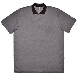 Рубашка-поло большого размера с карманом (Fayz-M), коричневый