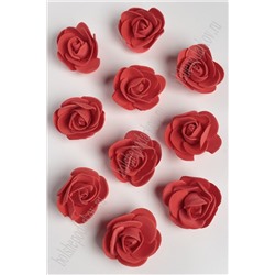 Головки цветов "Роза" мелкая 35 мм (100 шт) SF-2098, красный №6