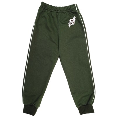 Спортивные штаны 360/8 (темно - зеленые, кант)