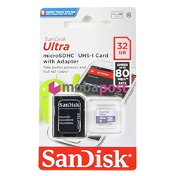 Карта памяти MicroSD 32GB SanDisk К10 UHS-1 Ultra Android 100MB/s