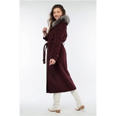 02-3016 Пальто женское утепленное (пояс)