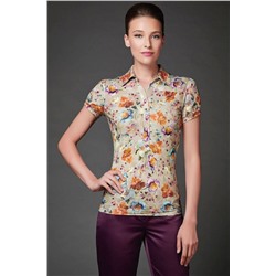 Трикотажная блуза с цветочным принтом Настроение