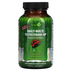 Irwin Naturals, Daily-Multi Testosterone Up Booster для мужчин, 60 желатиновых капсул