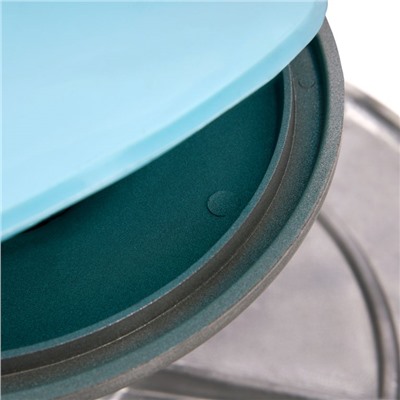 Столик вращающийся профессиональный металлический Д 31 см (цвет серый)