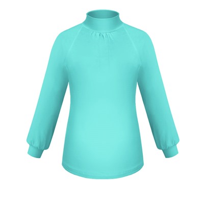 Школьная ментоловая водолазка (блузка) для девочки 75810-ДШ19